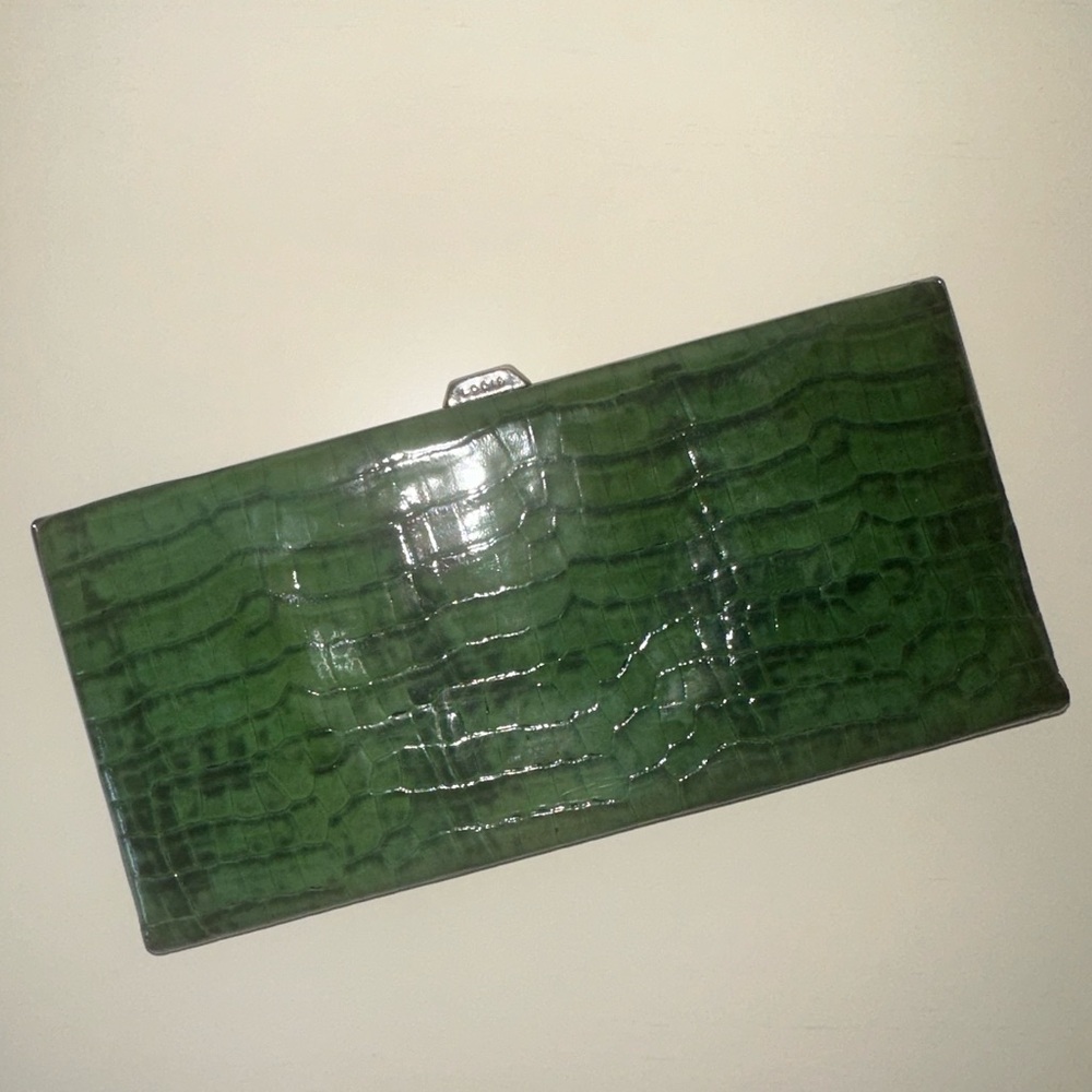 Lodis Clutch Framed Wallet Croco